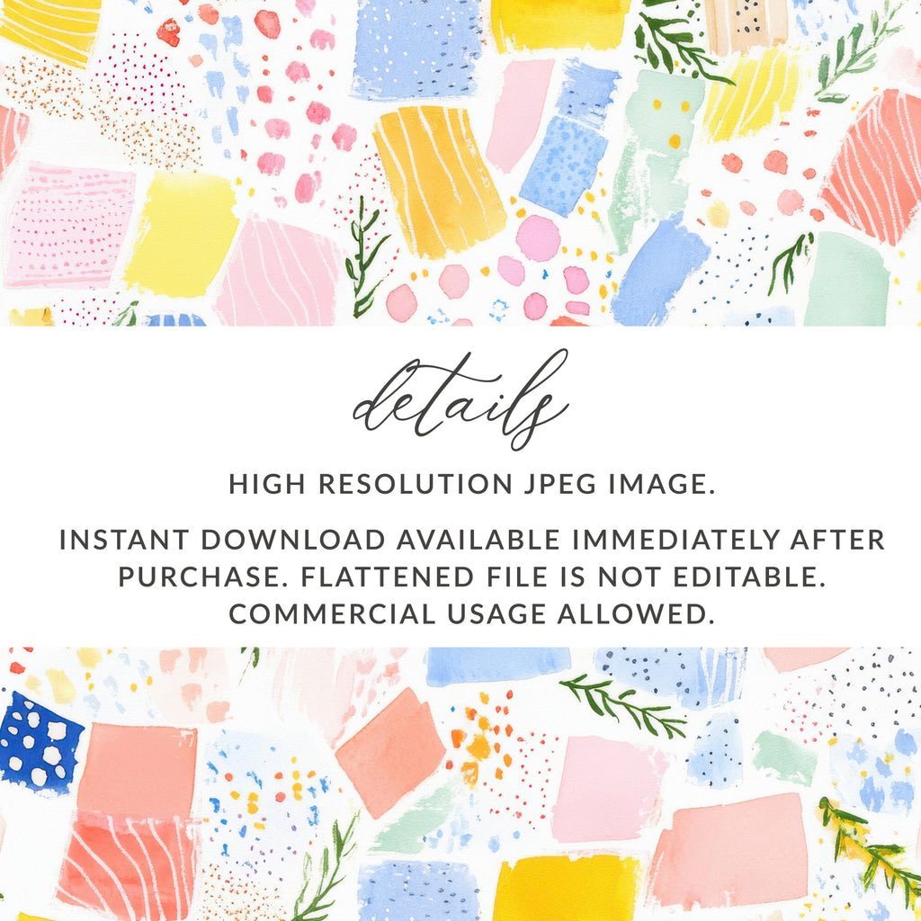 High Resolution Colorful Abstract Digital Download