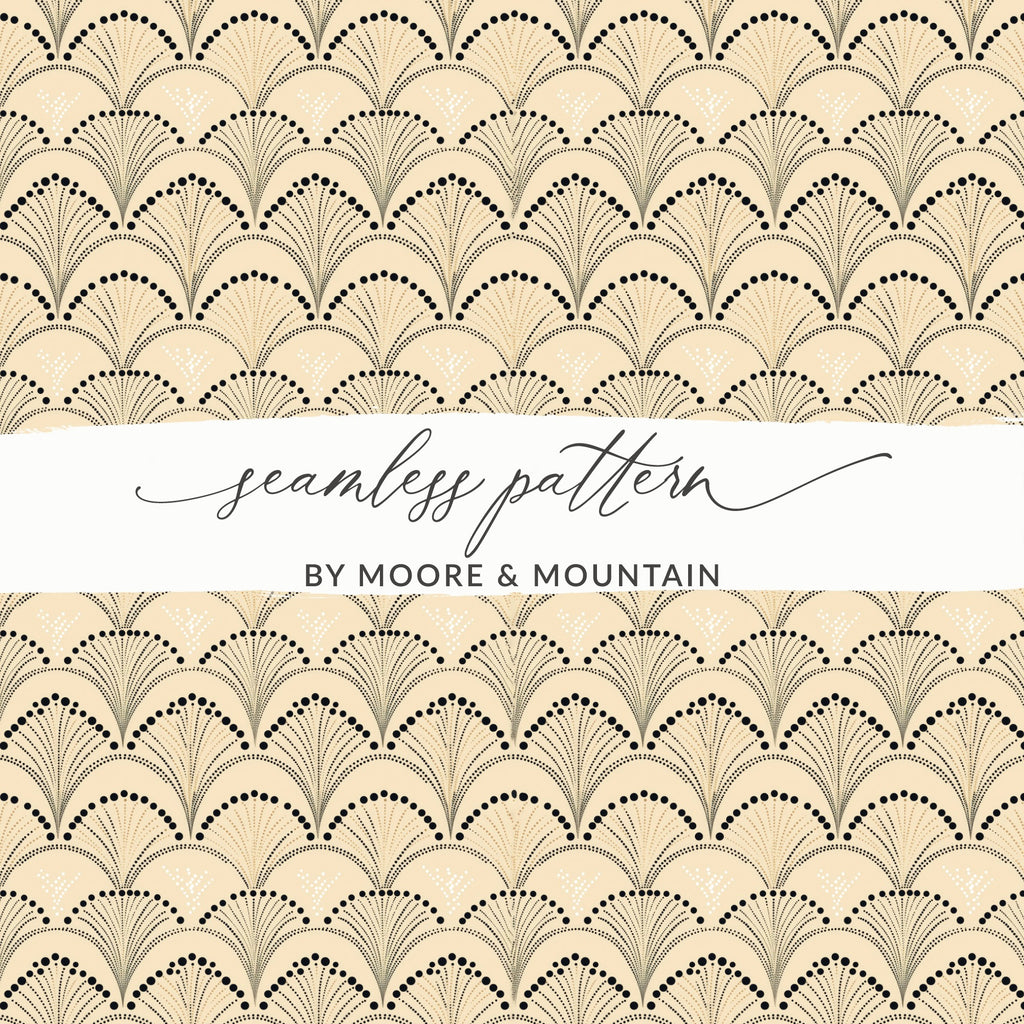 Art Deco Seamless Pattern by Moore & Mountain Design