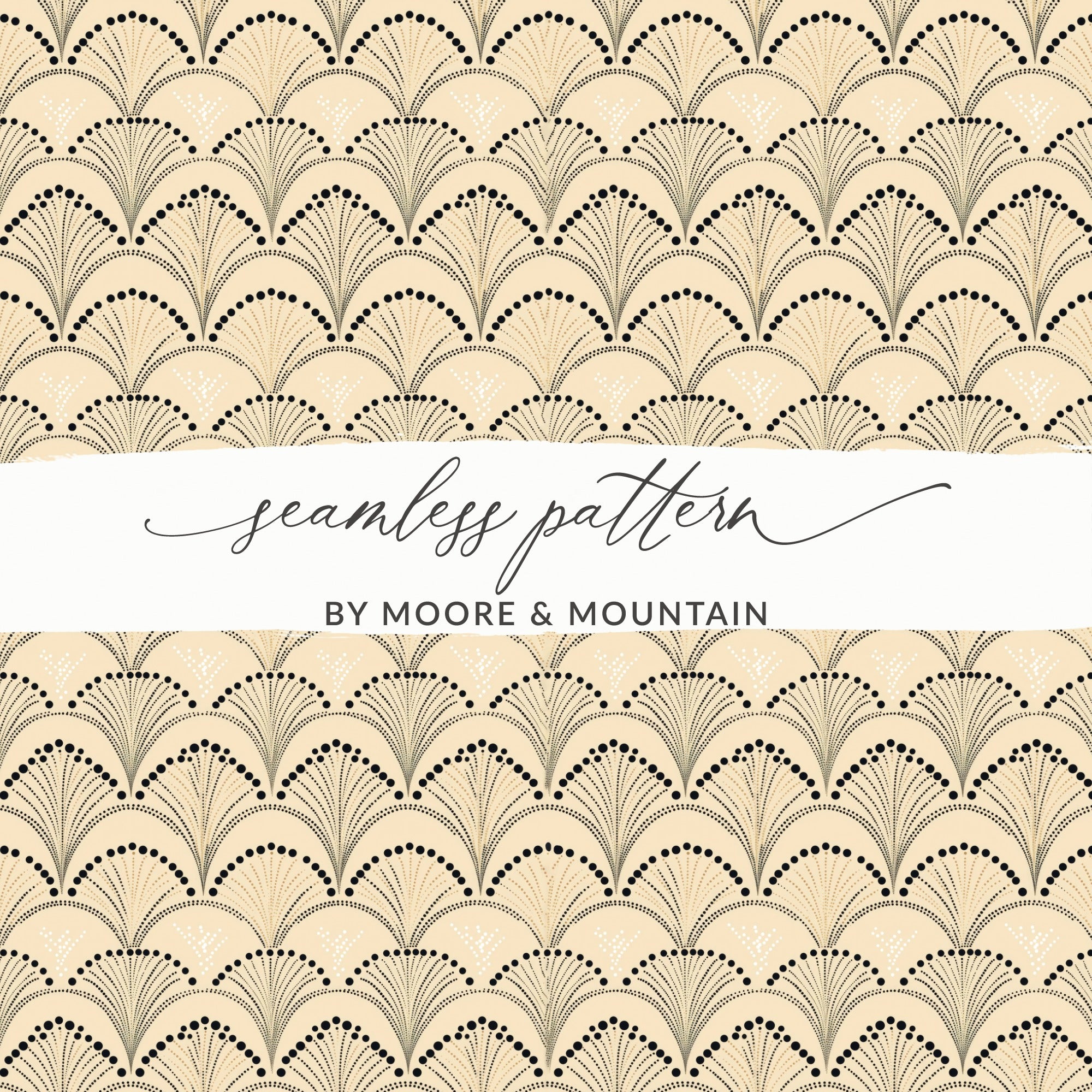 Art Deco Seamless Pattern by Moore & Mountain Design