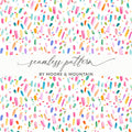 Vibrant Colorful Confetti Design Seamless Pattern