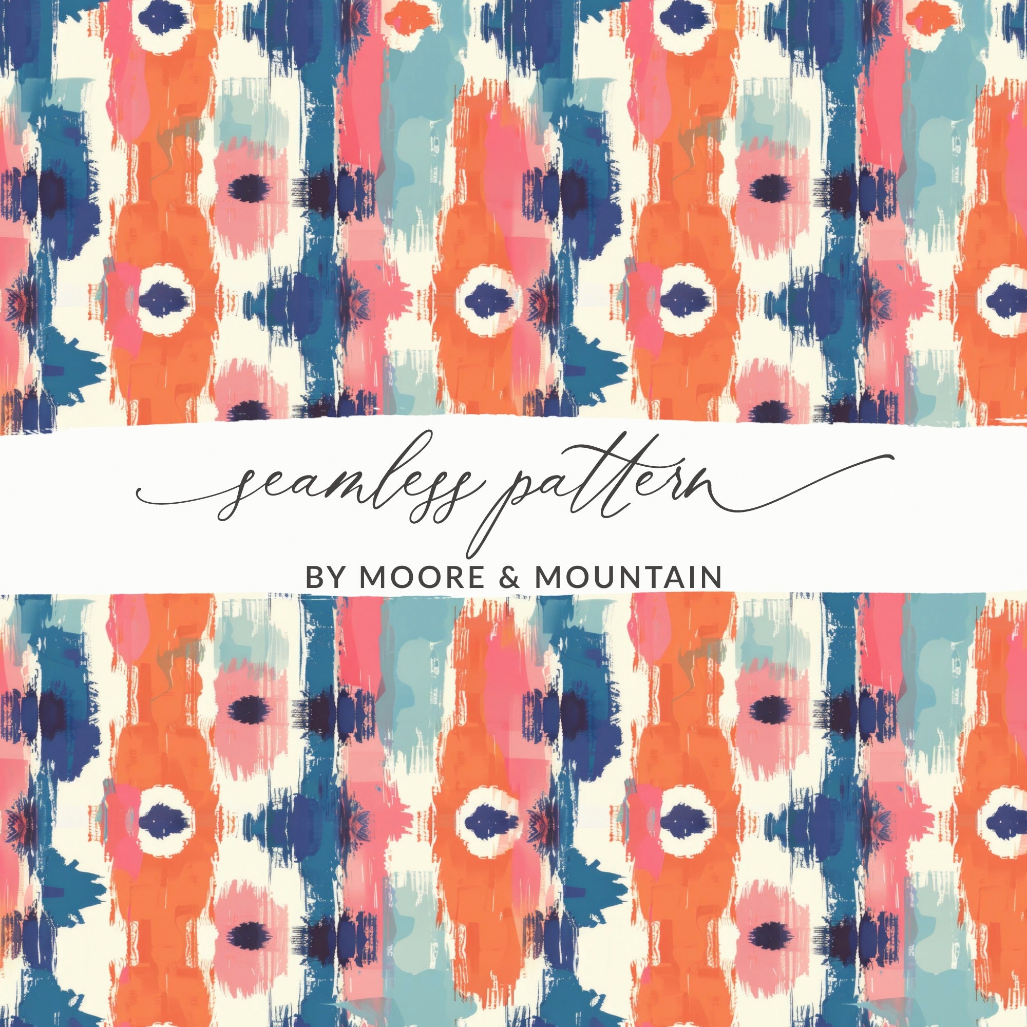 Vibrant Abstract Seamless Pattern by Moore & Mountain