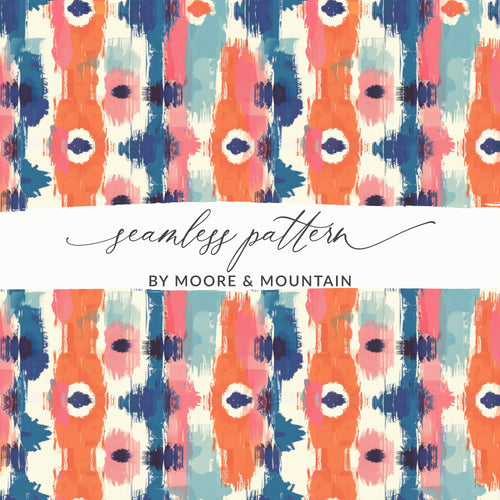 Vibrant Abstract Seamless Pattern by Moore & Mountain
