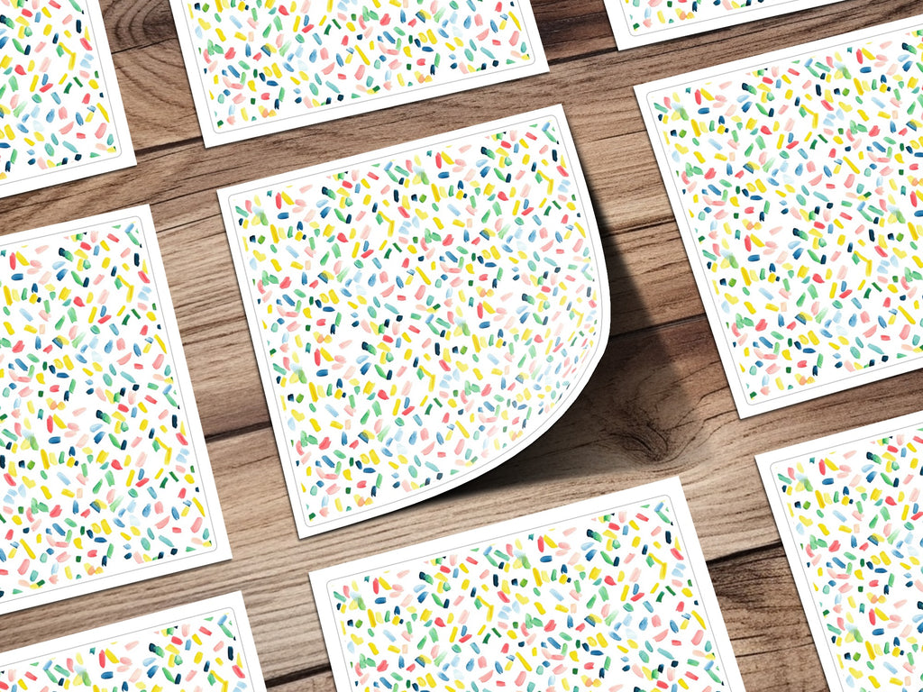 Colorful Confetti Pattern Print for Home Decor Product