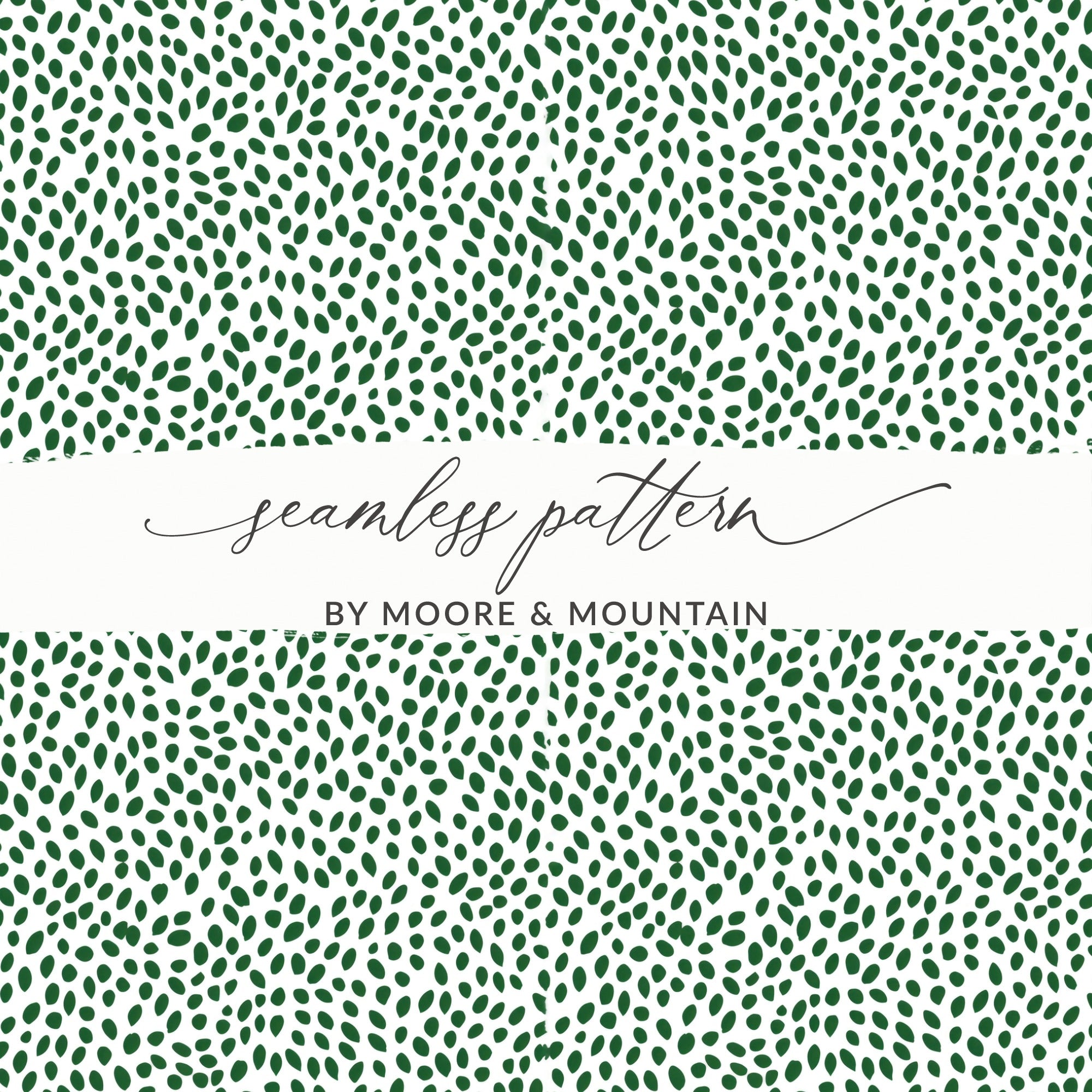 Green Leafy Seamless Pattern by Moore & Mountain Product