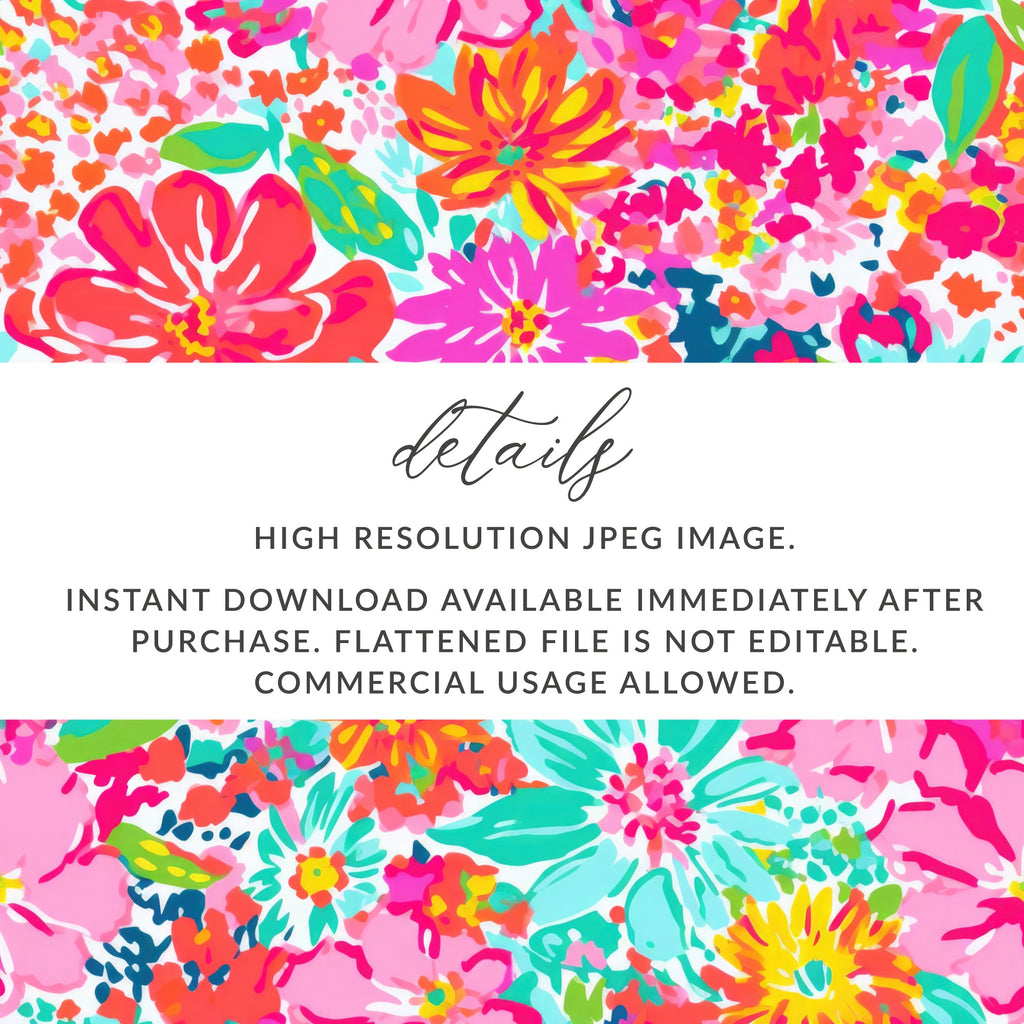 Vibrant Floral Printable High Resolution JPEG Image