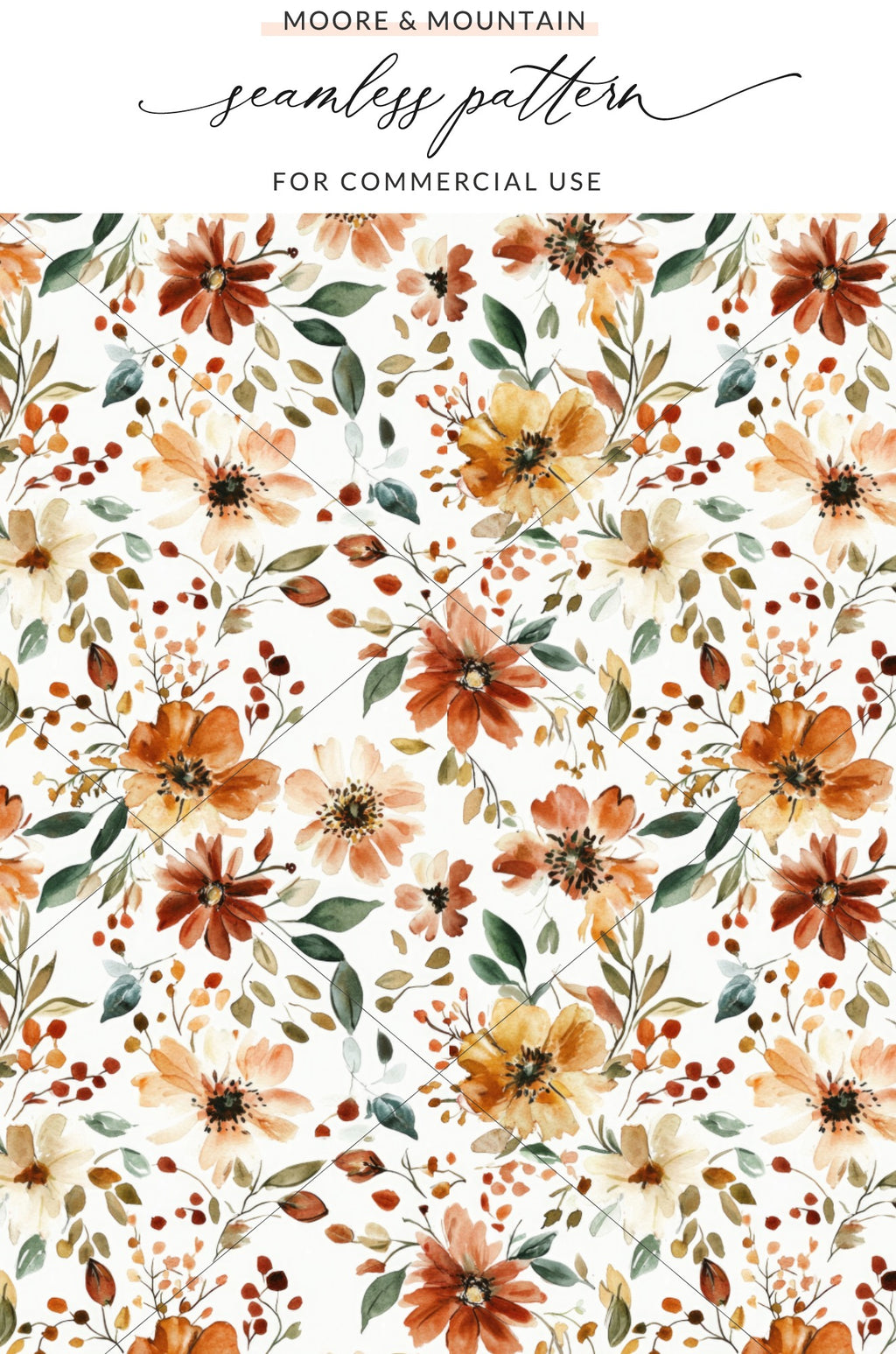 Seamless Floral Pattern for Commercial Use product