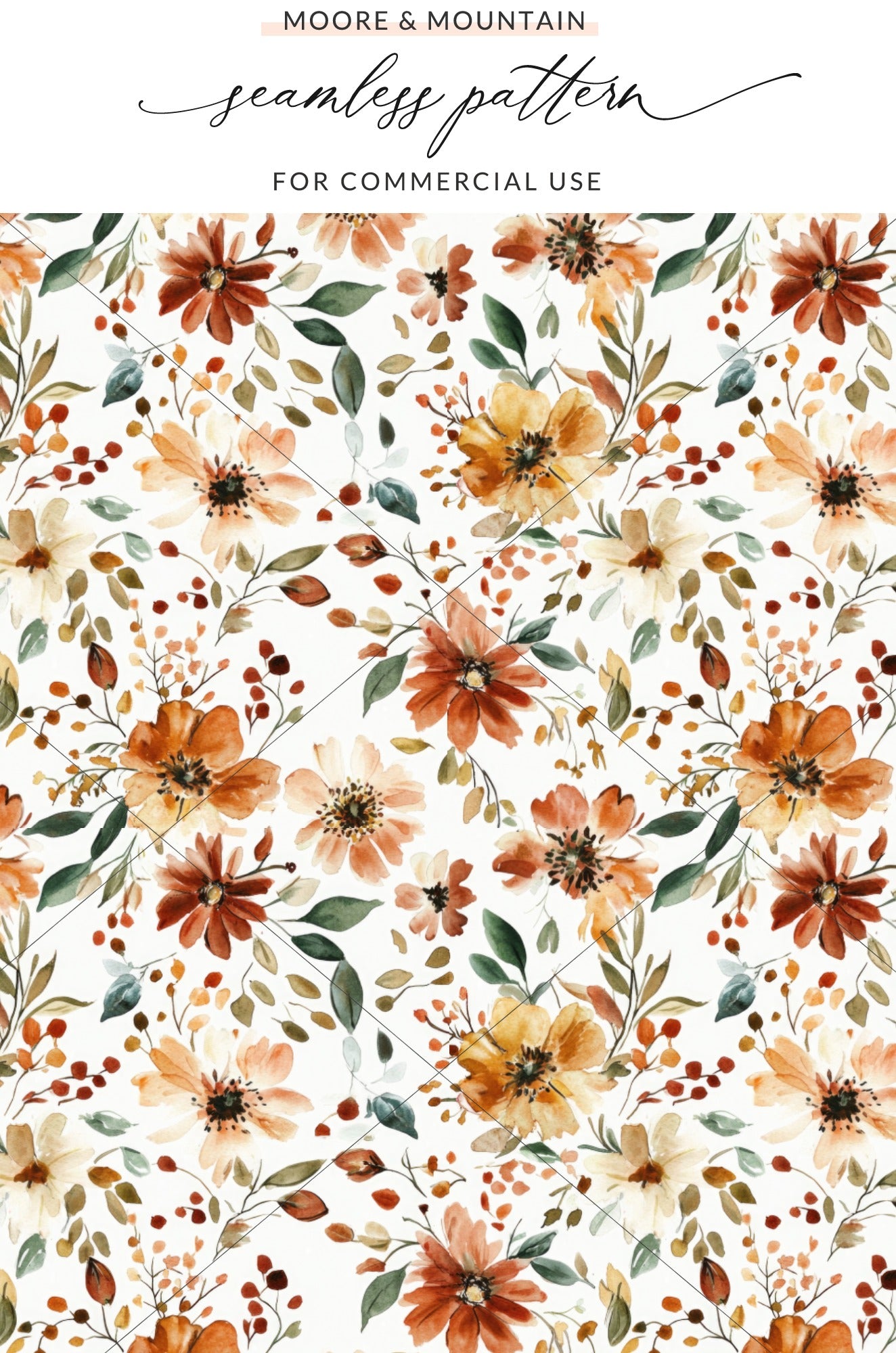 Seamless Floral Pattern for Commercial Use product