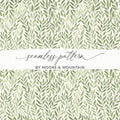 Green Leafy Seamless Pattern by Moore & Mountain