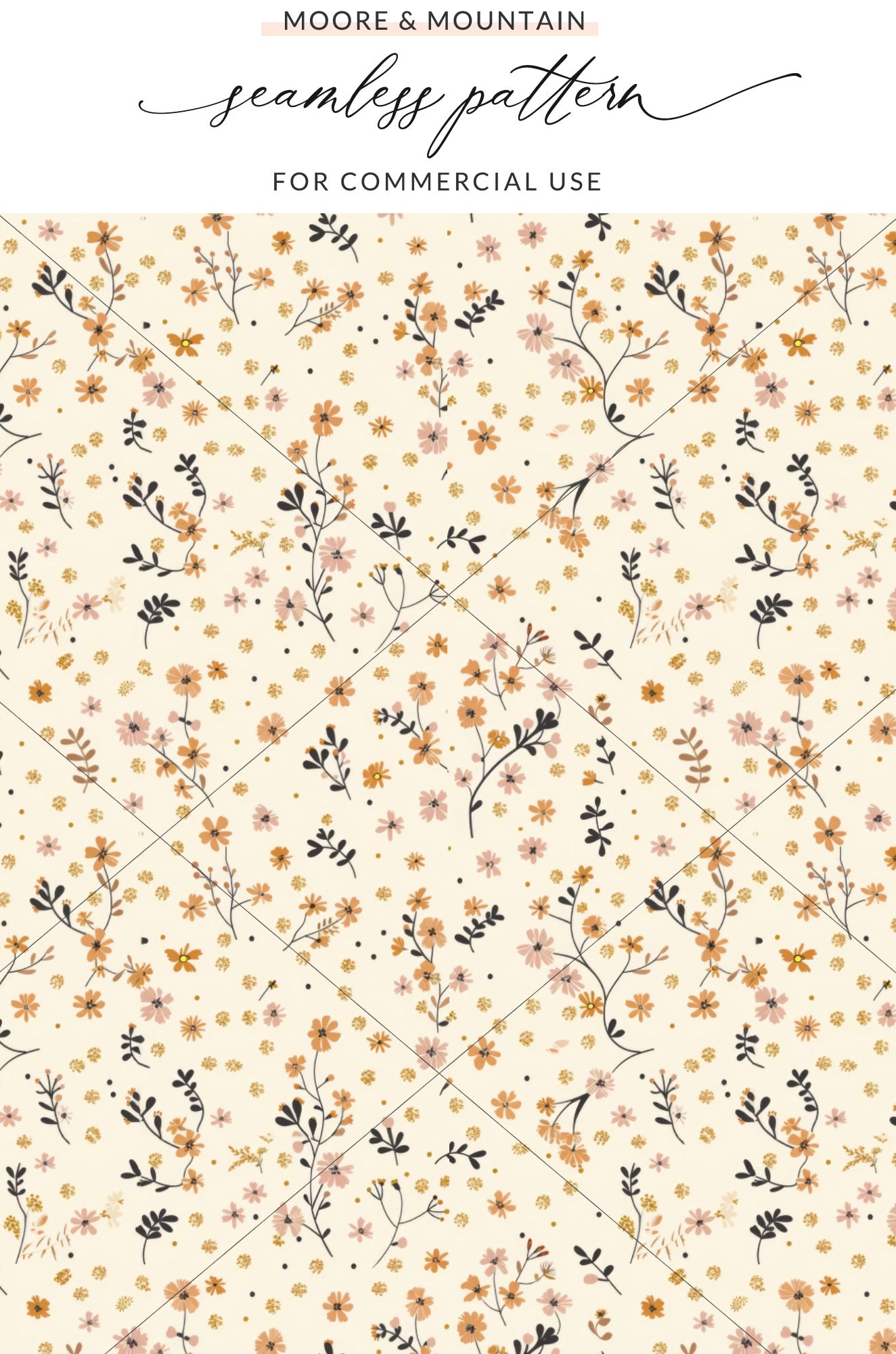 Floral Seamless Pattern for Commercial Use Illustration