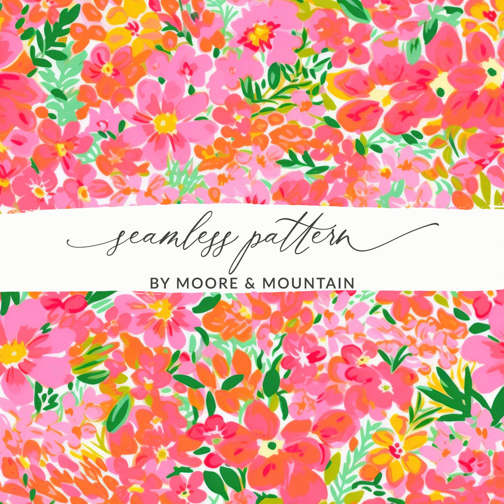 Vibrant Floral Seamless Pattern by Moore and Mountain