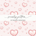 Seamless Pink Heart Pattern by Moore & Mountain product