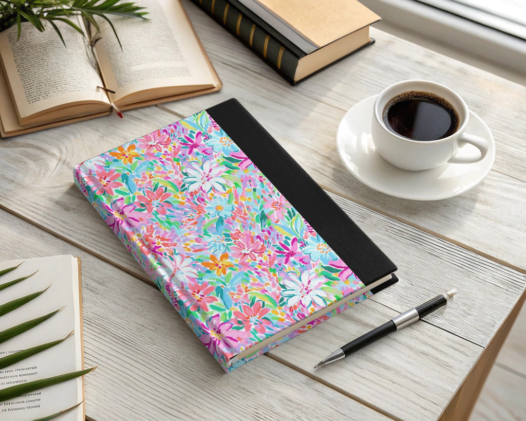Colorful Floral Hardcover Notebook Journal for Daily Use