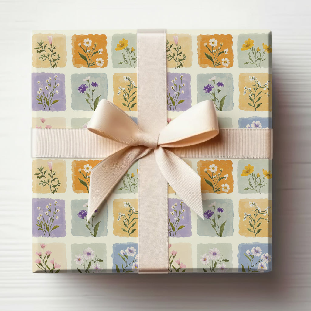 Beautiful Floral Pattern Gift Wrapping Paper Sheets