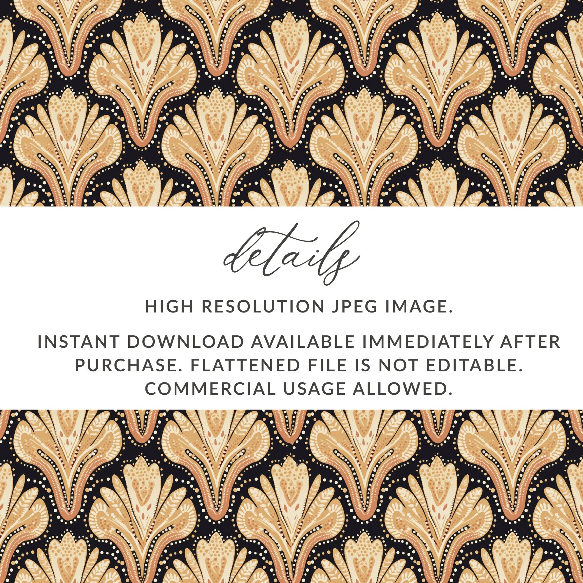 High Resolution Art Deco Pattern Instant Download
