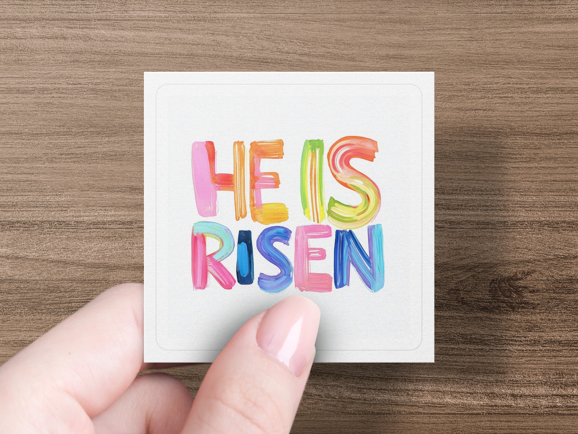 He Is Risen SVG, Preppy Clip Art, Easter Religious Digital Art, Christian Sublimation PNG, Brushstroke Faith Design, Spring Holiday Download