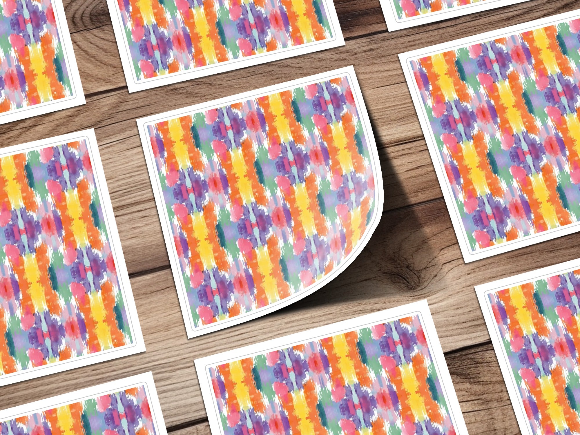 Vibrant Abstract Pattern Design Colorful Art Print