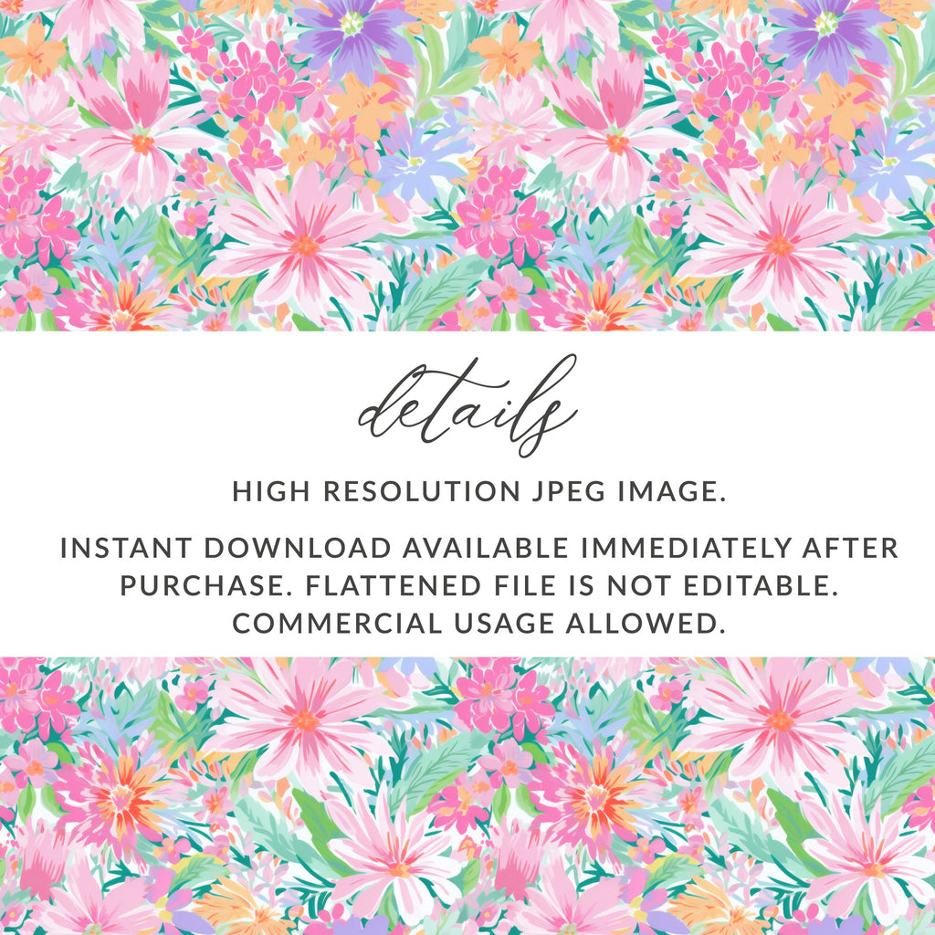 High Resolution Colorful Floral JPEG Image File