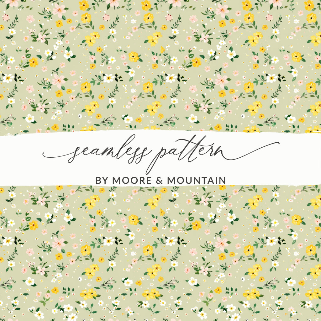 Floral Seamless Pattern by Moore & Mountain Product