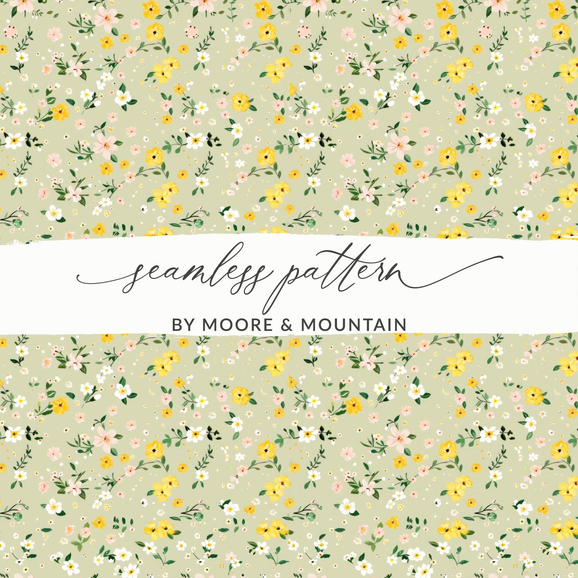 Floral Seamless Pattern by Moore & Mountain Product