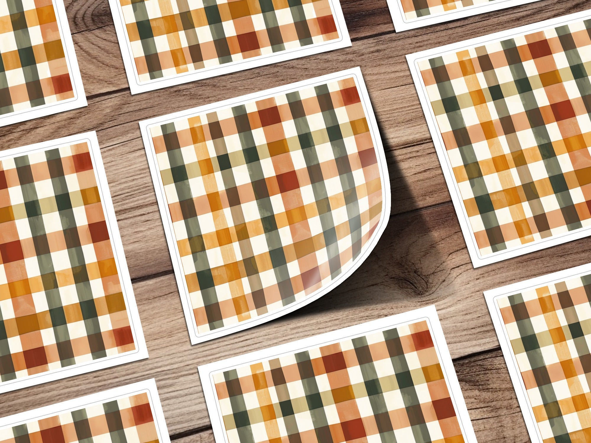 Colorful Geometric Pattern Stickers for Vibrant Displays
