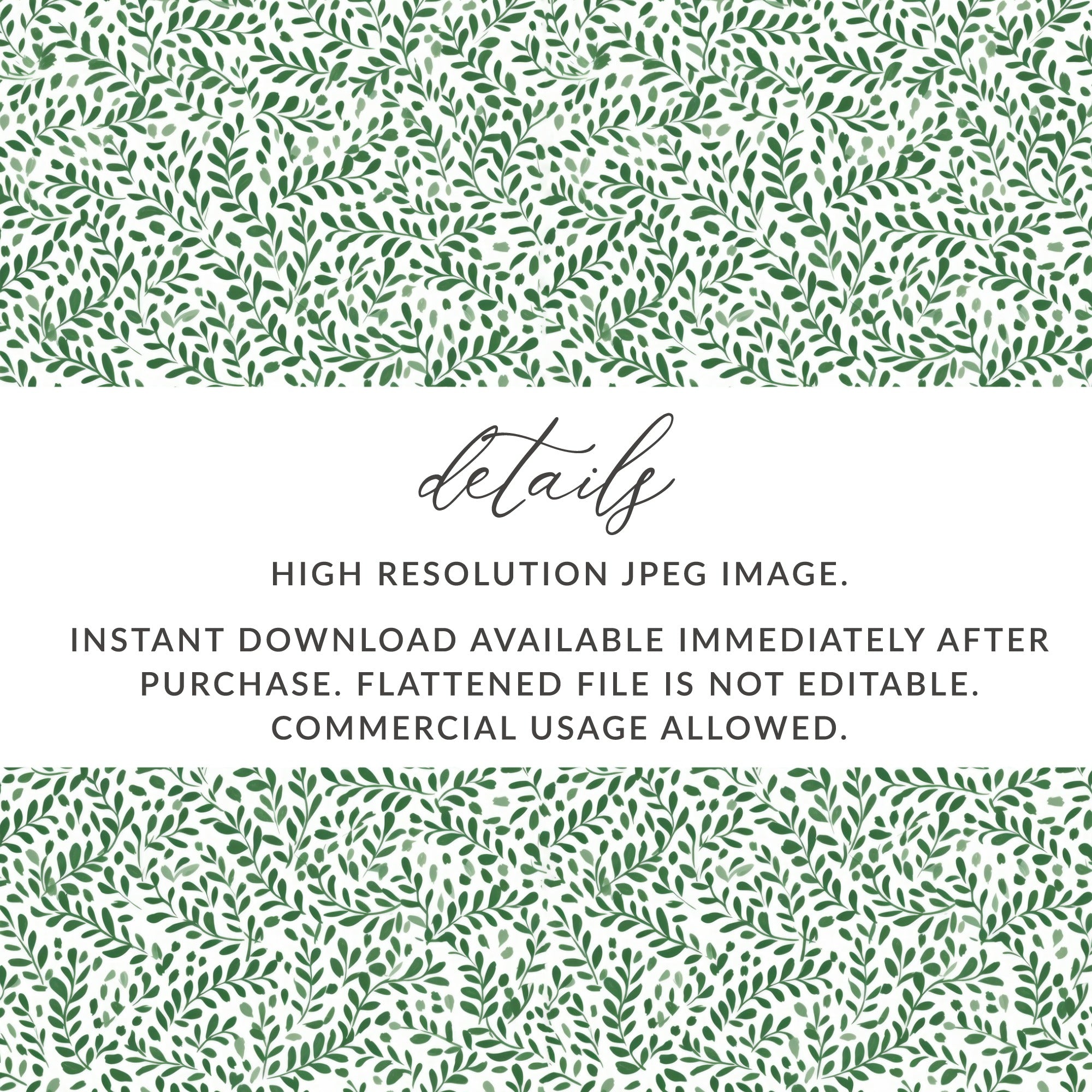 High Resolution Leaf Pattern Instant Download Image