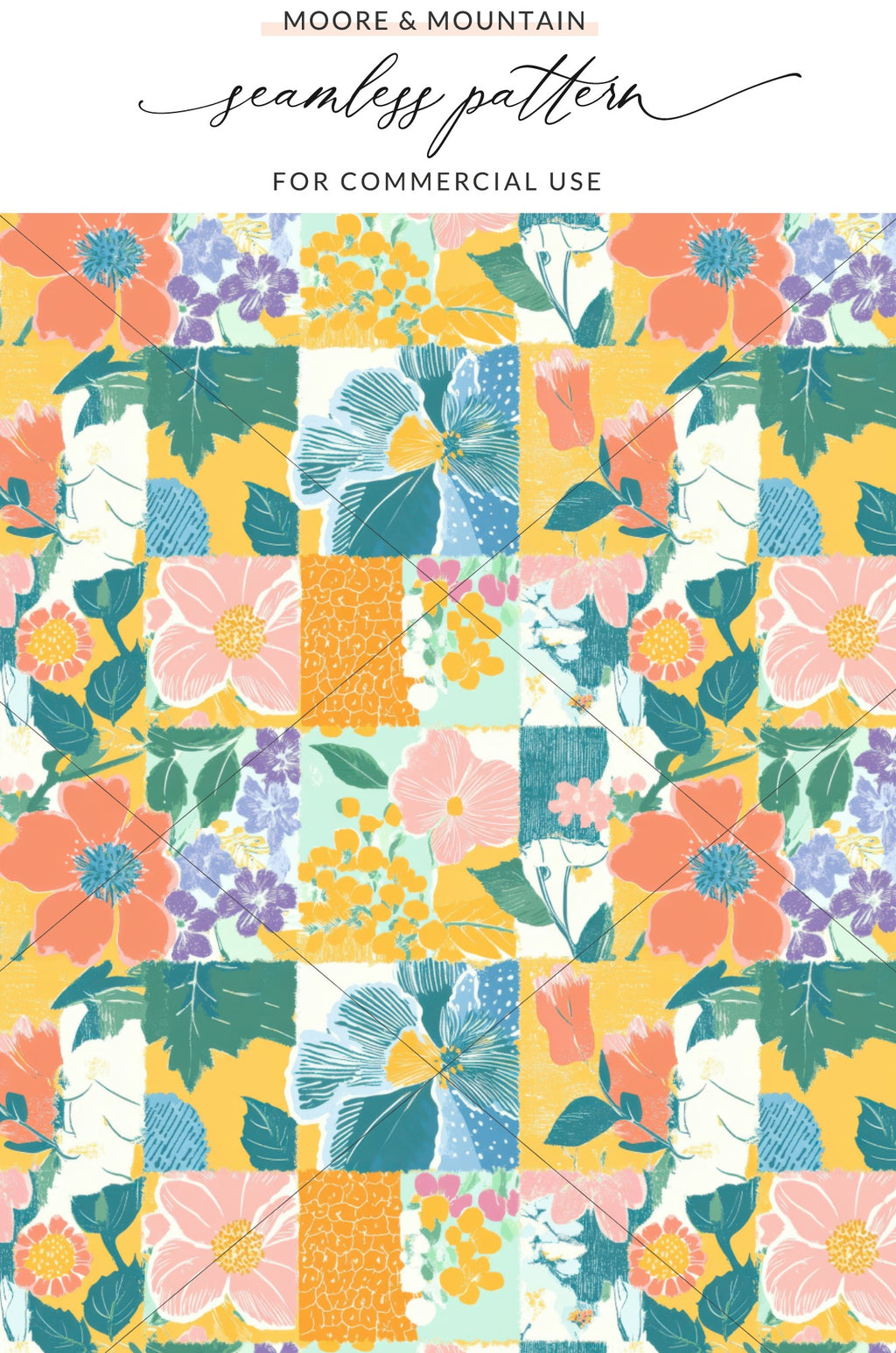 Floral Seamless Pattern for Commercial Use Design