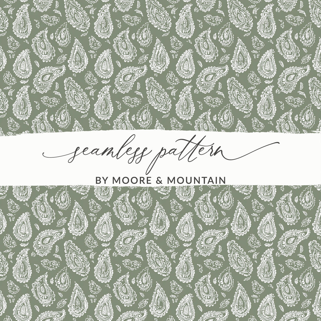 Seamless Paisley Pattern by Moore and Mountain Design