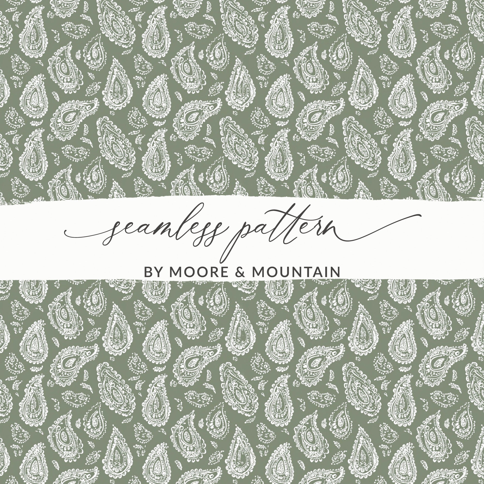 Seamless Paisley Pattern by Moore and Mountain Design
