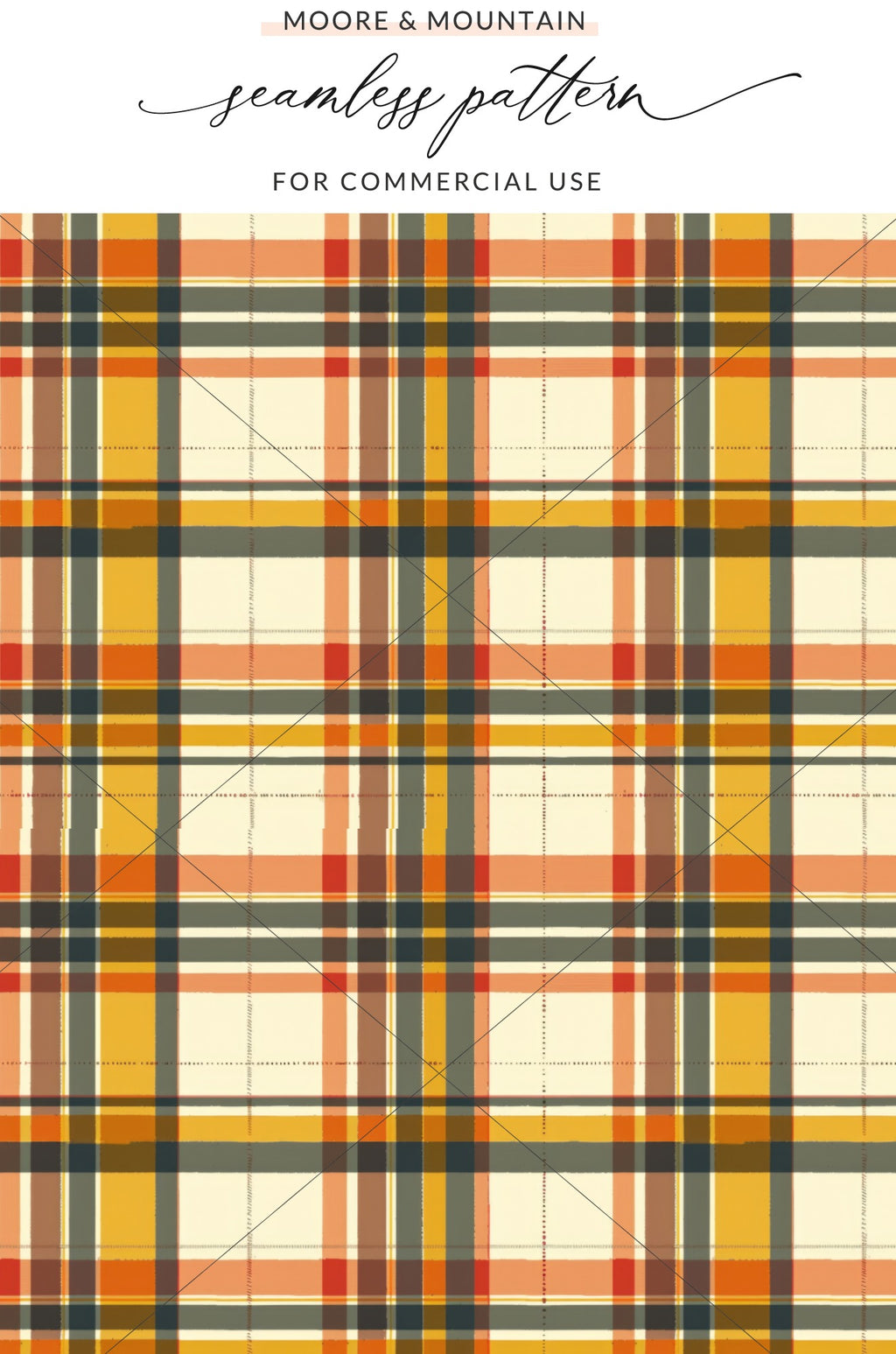 Seamless Plaid Pattern for Commercial Use Product