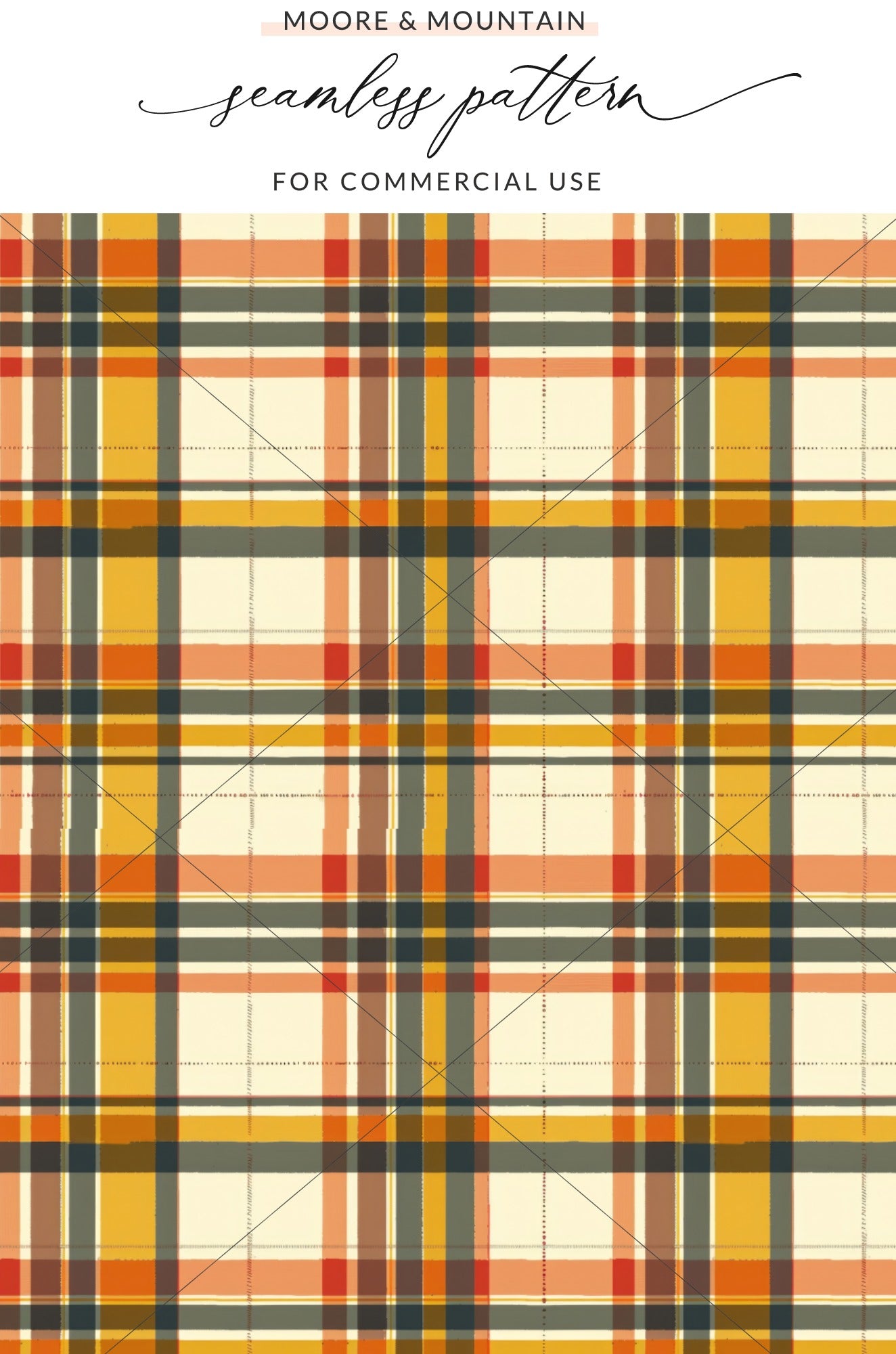 Seamless Plaid Pattern for Commercial Use Product
