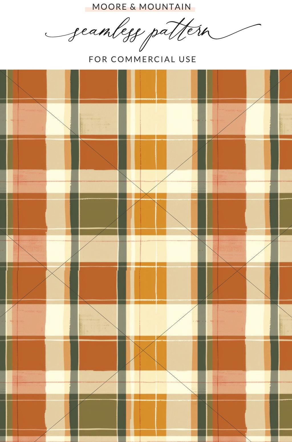 Autumn Plaid Seamless Pattern for Commercial Use