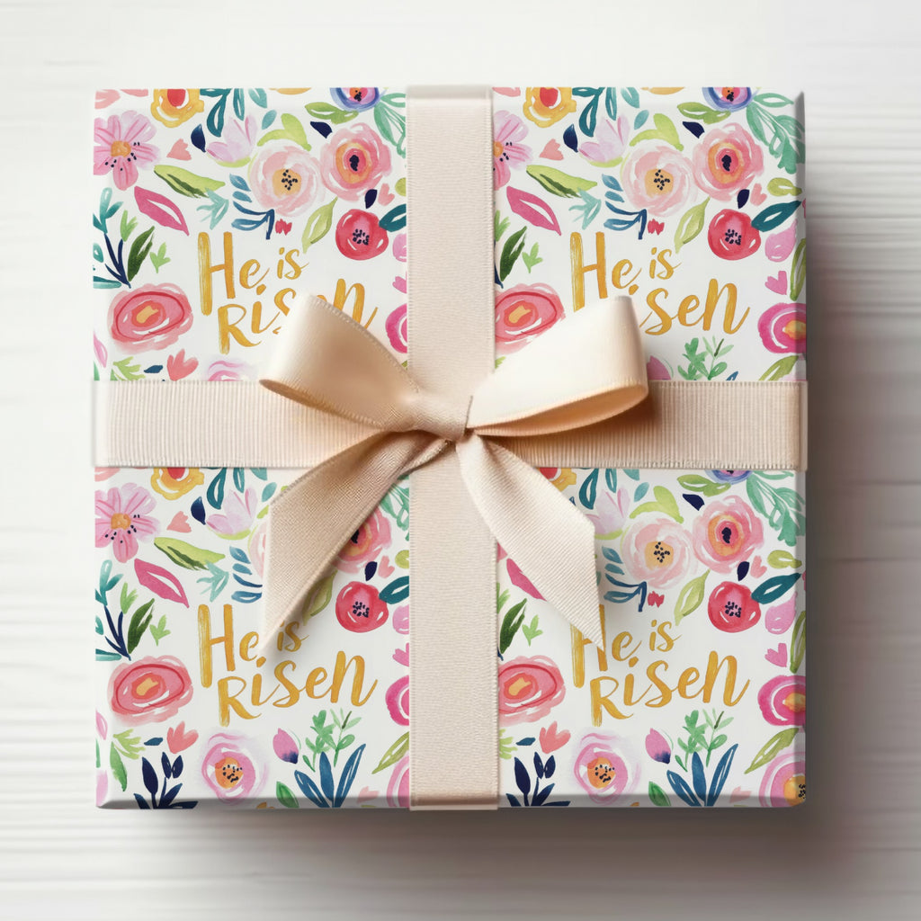 He is Risen Floral Decorative Gift Wrap Box