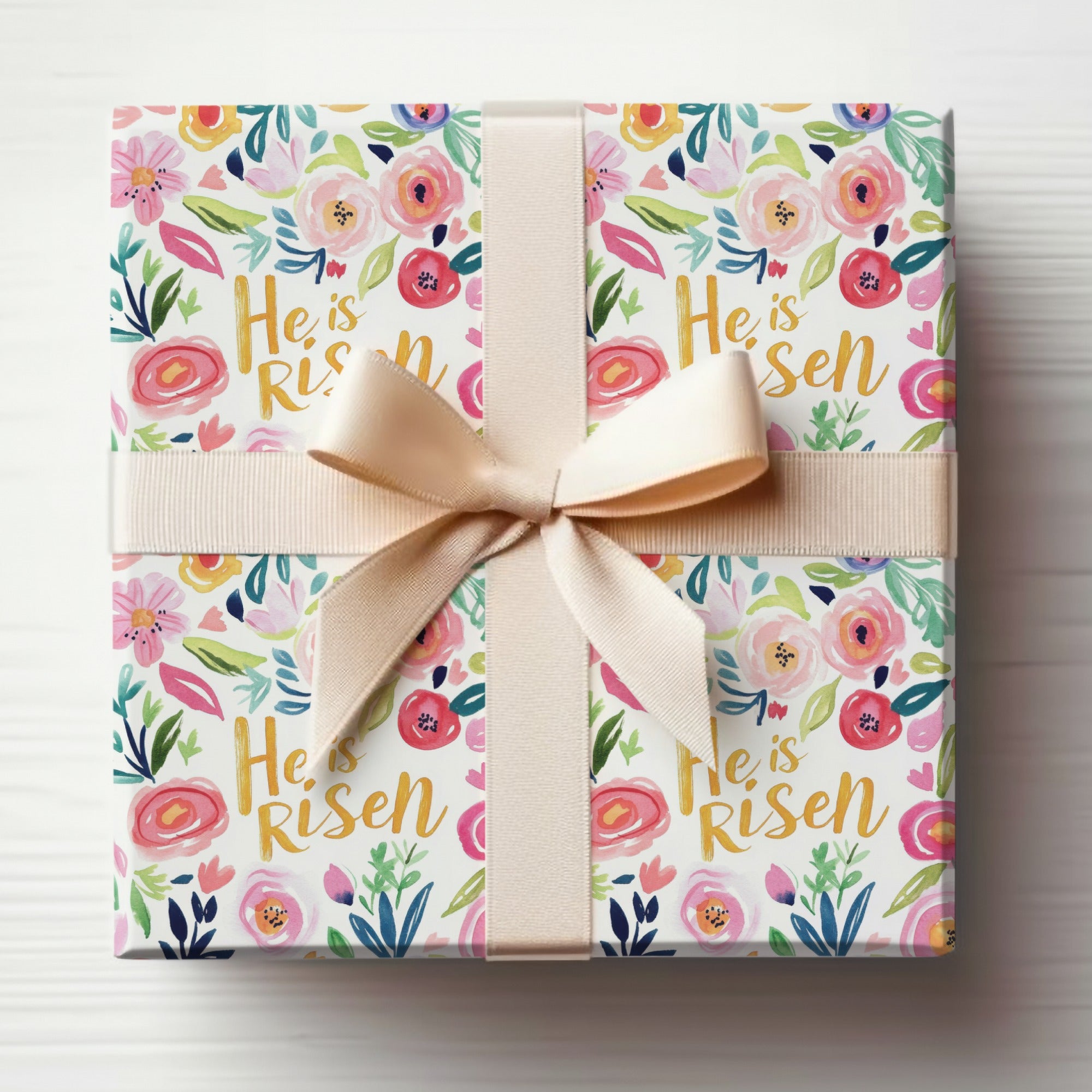 He is Risen Floral Decorative Gift Wrap Box
