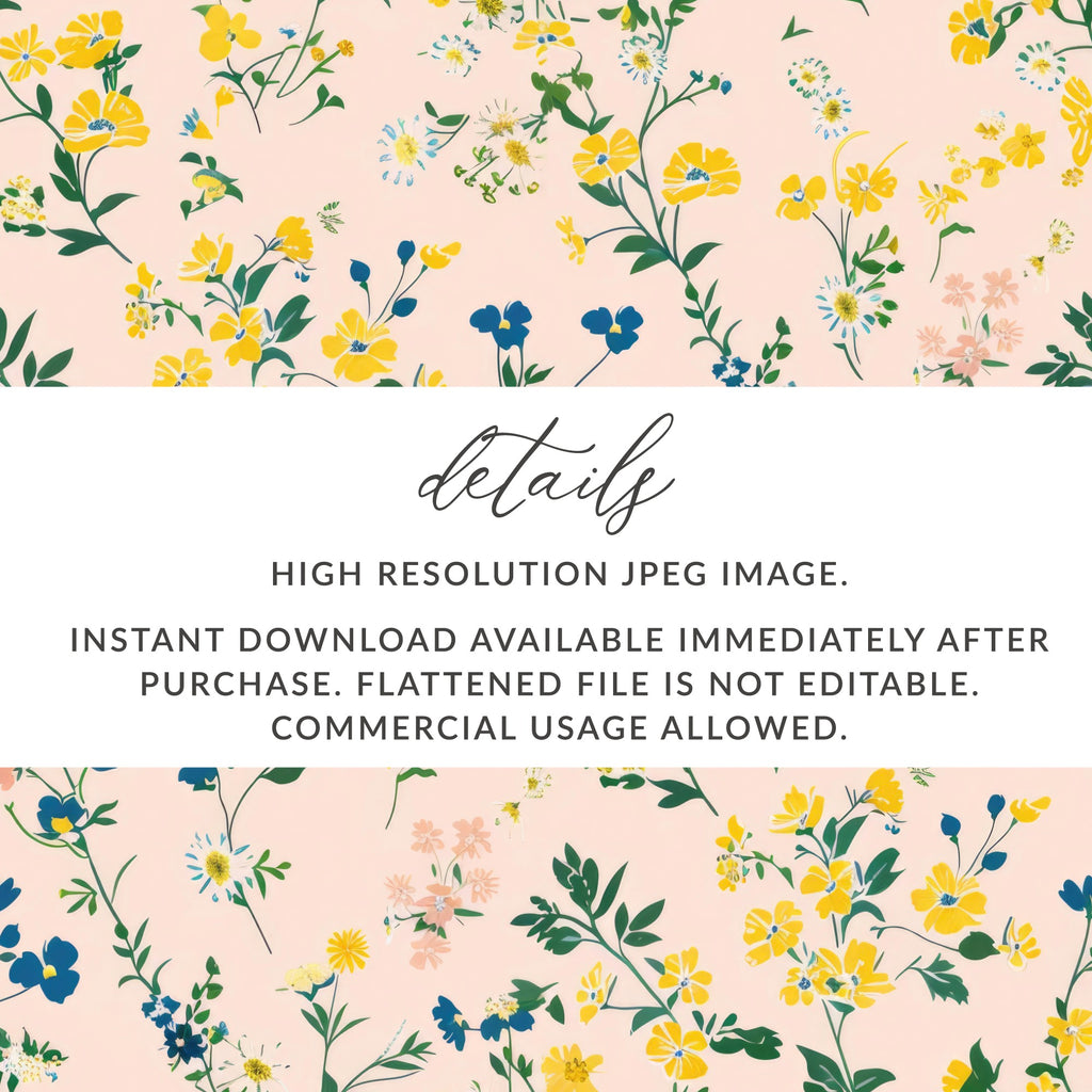 Floral High Resolution JPEG Image for Instant Download