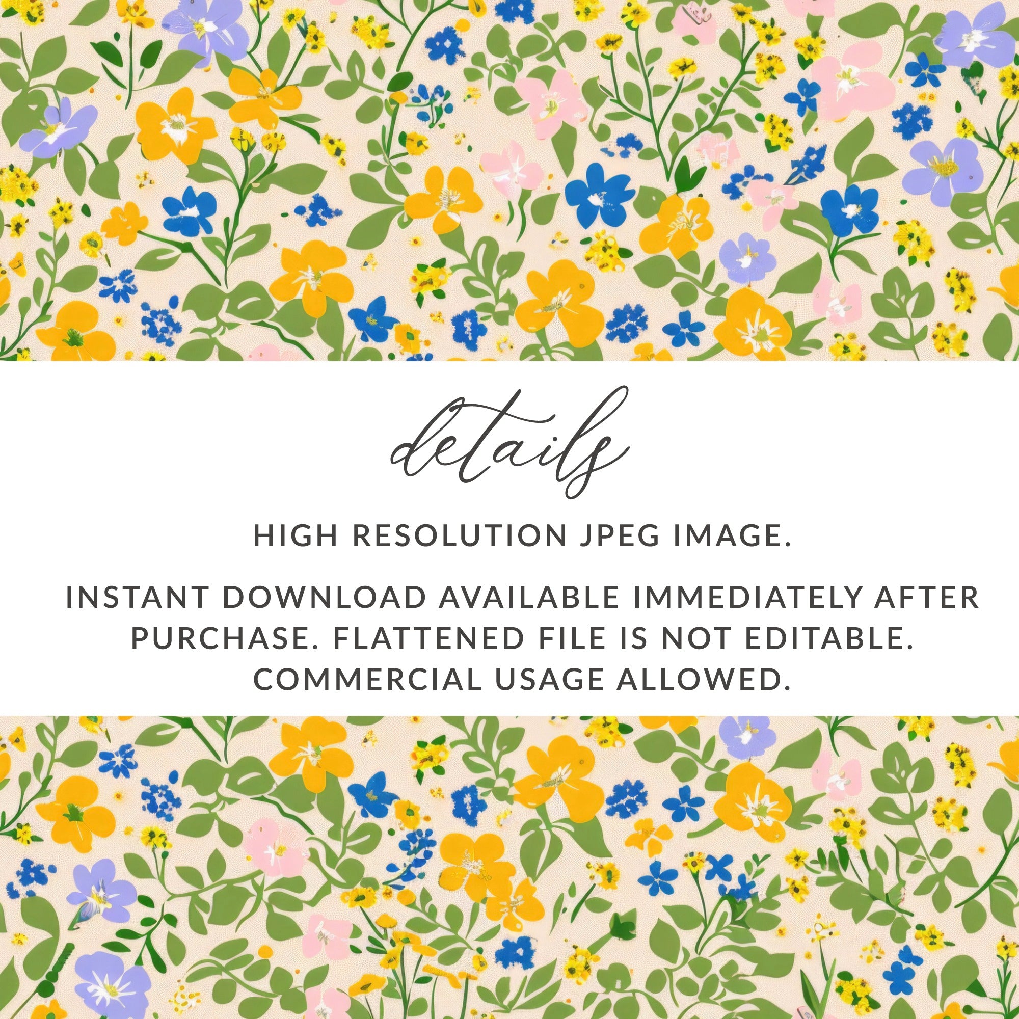 Vibrant Floral High Resolution JPEG Download Image