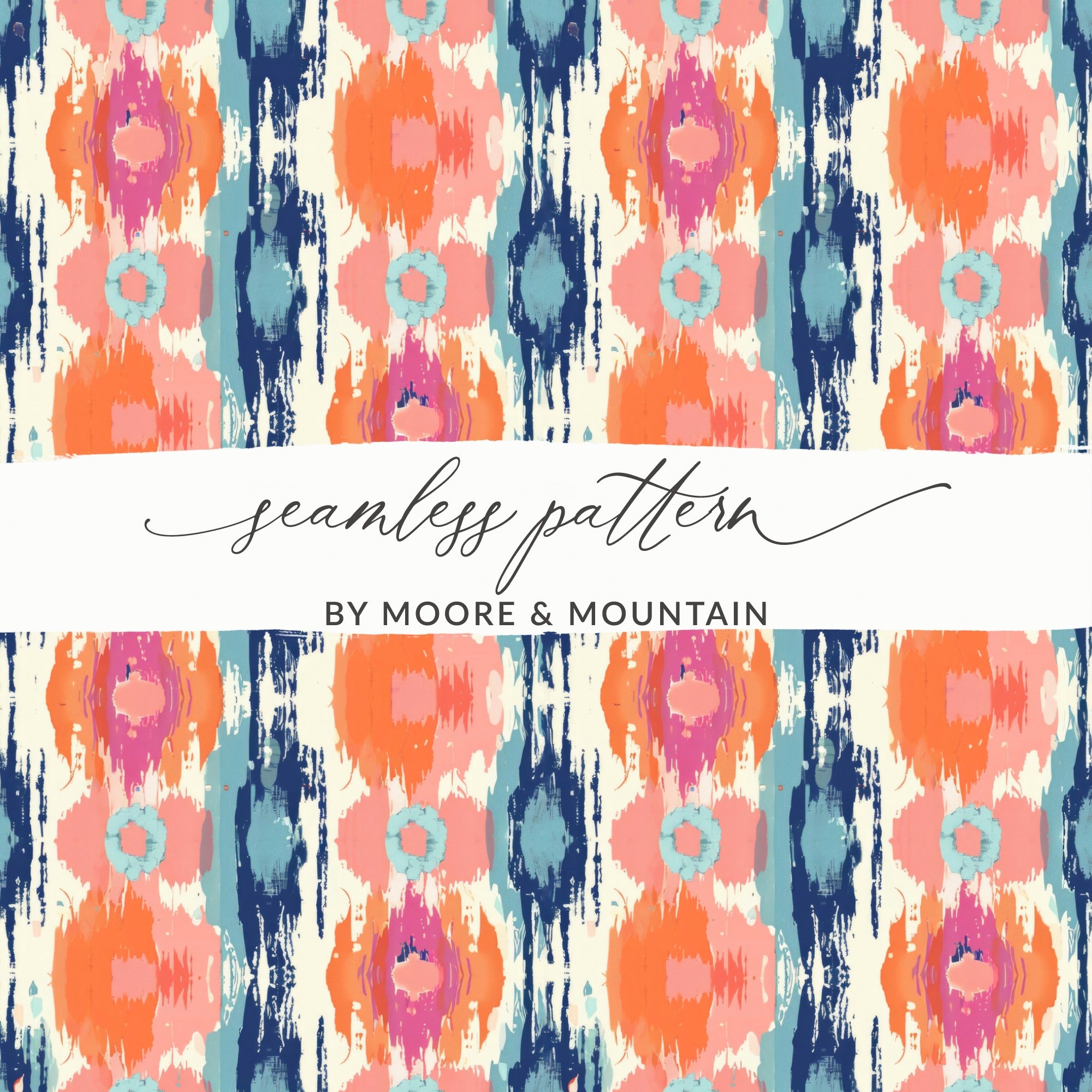 Vibrant Seamless Pattern by Moore & Mountain Design