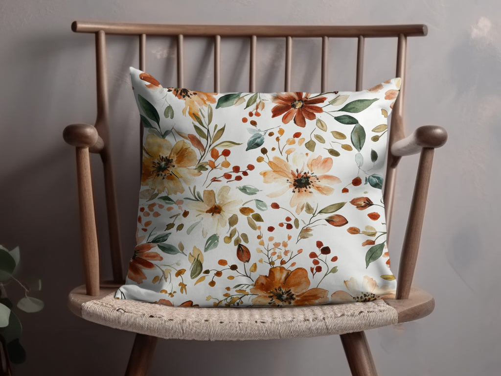 Floral Pattern Decorative Pillow Cushion for Home Decor