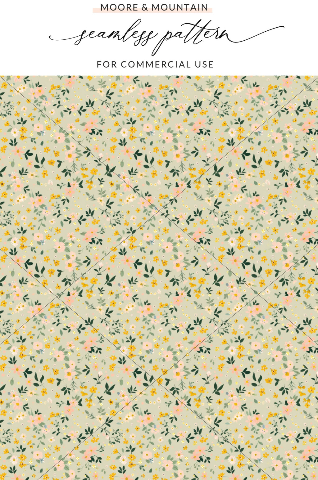 Floral Seamless Pattern for Commercial Use Design