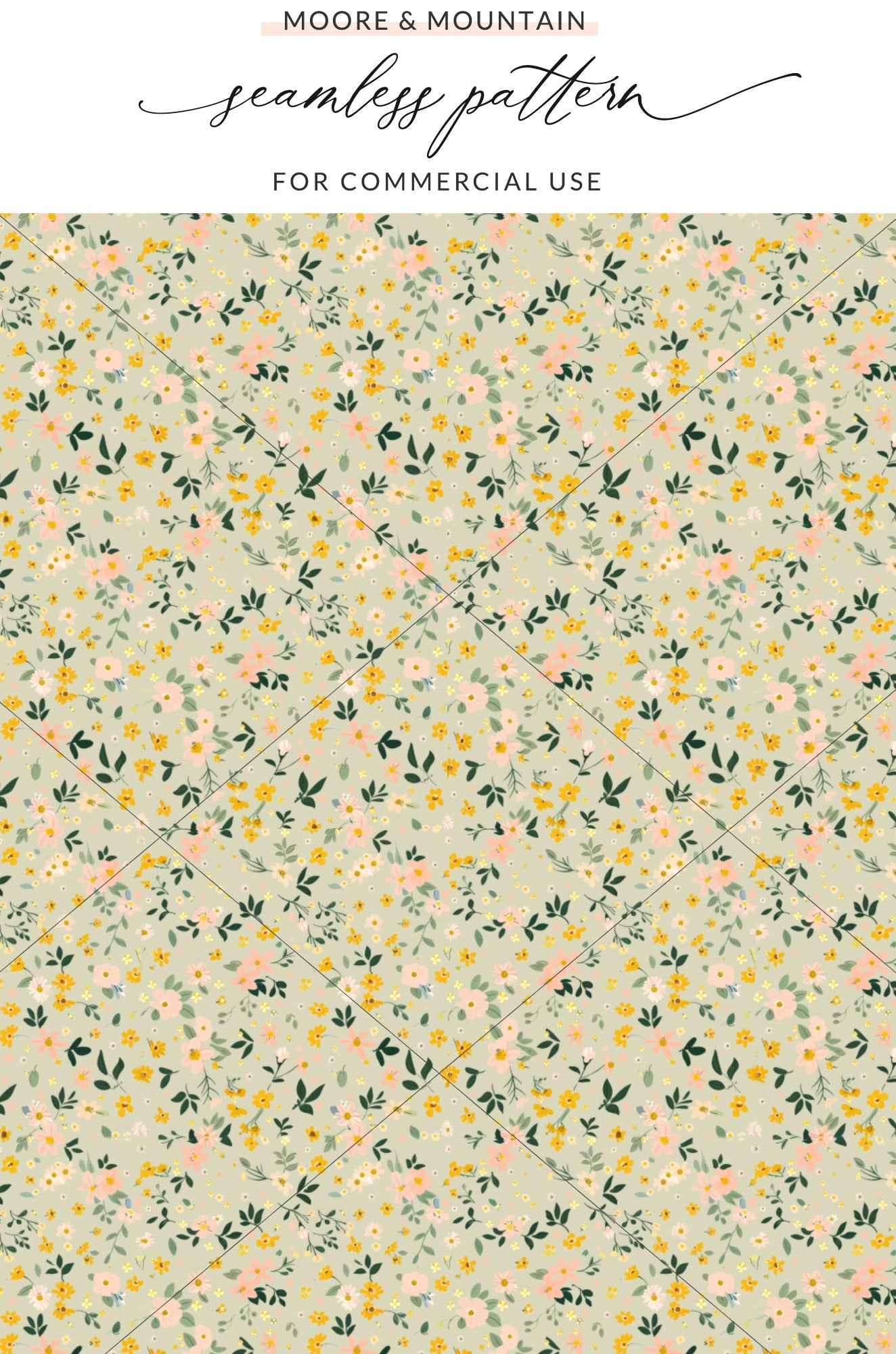 Floral Seamless Pattern for Commercial Use Design