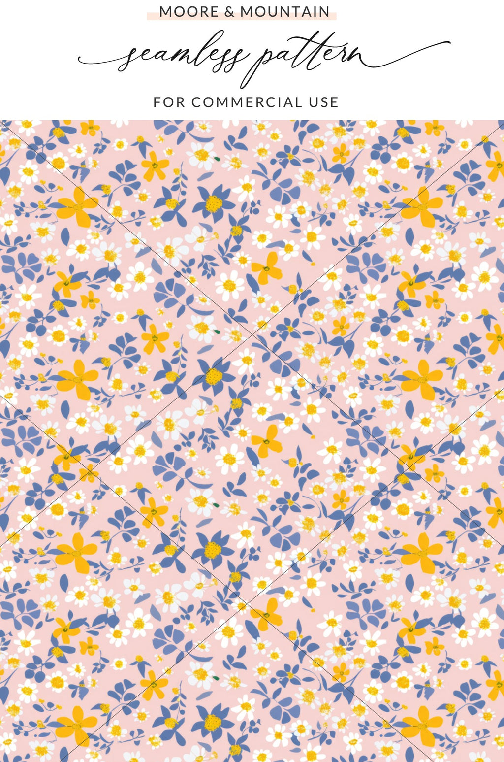 Floral Seamless Pattern For Commercial Use Design