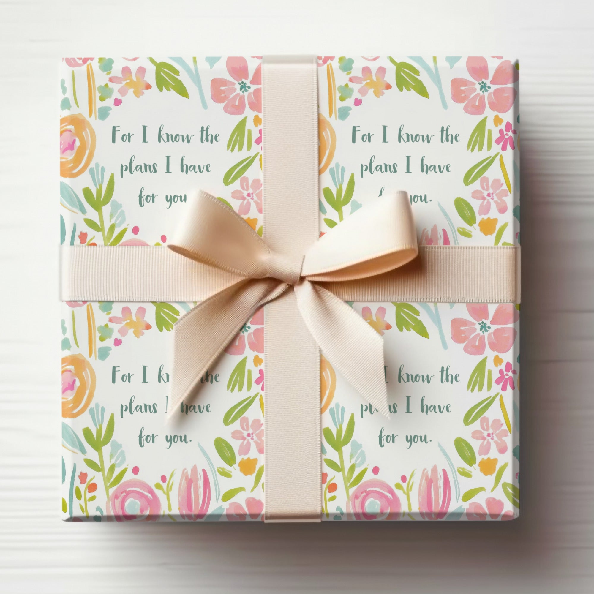 For I Know the Plans I Have for You Gift Wrapping Paper