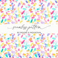 Colorful Abstract Seamless Pattern Design For Crafts