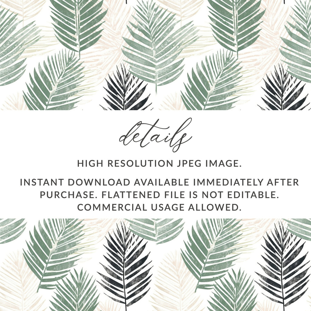 High Resolution JPEG Leaf Pattern Instant Download