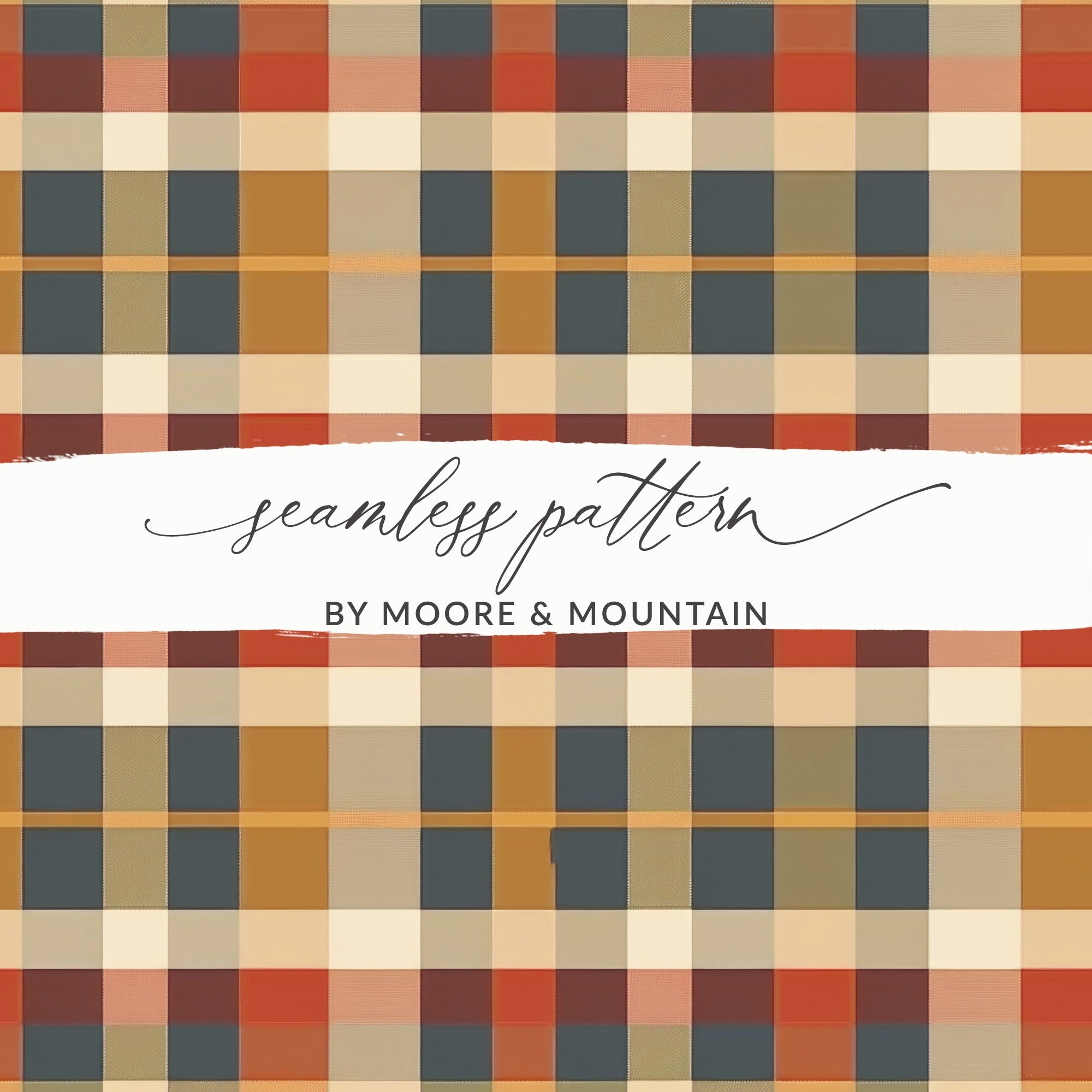 Moore & Mountain seamless pattern product