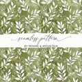 Green Leaves Seamless Pattern by Moore & Mountain