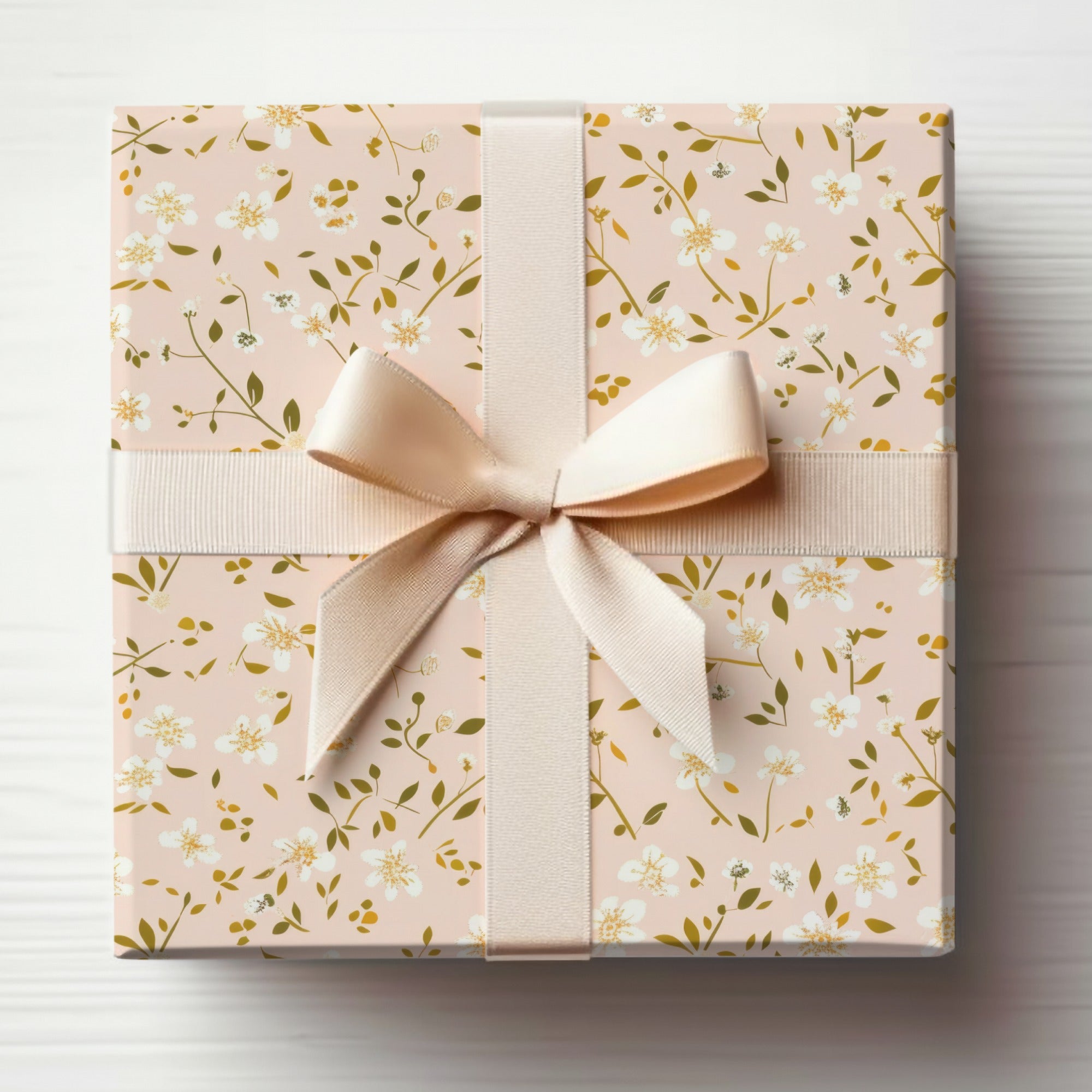 Floral Pattern Pink Gift Wrapping Paper for Any Occasion