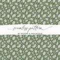 Seamless Green Paisley Pattern by Moore & Mountain Design