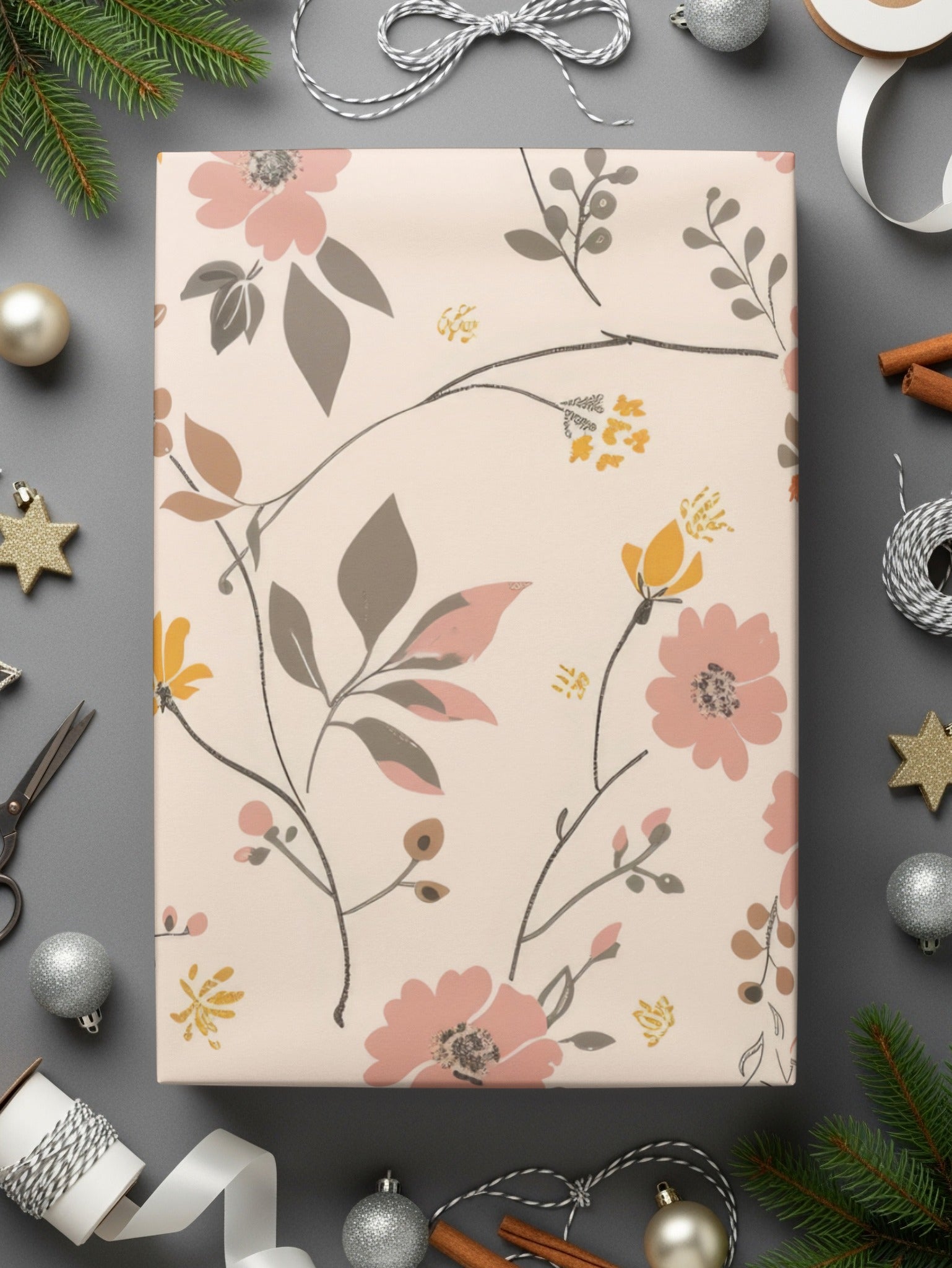 Floral Pattern Wrapping Paper for Special Occasions