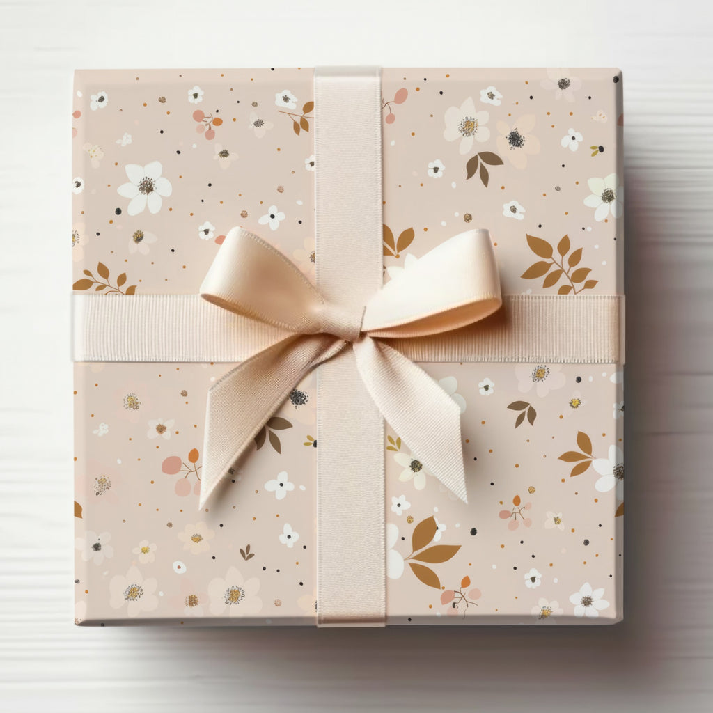 Elegant Floral Gift Box with Ribbon for Special Occasions