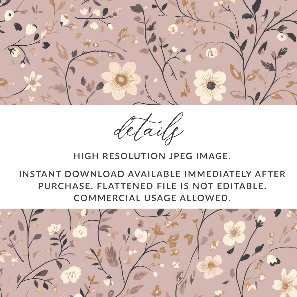 High Resolution Floral Design Instant Download Image